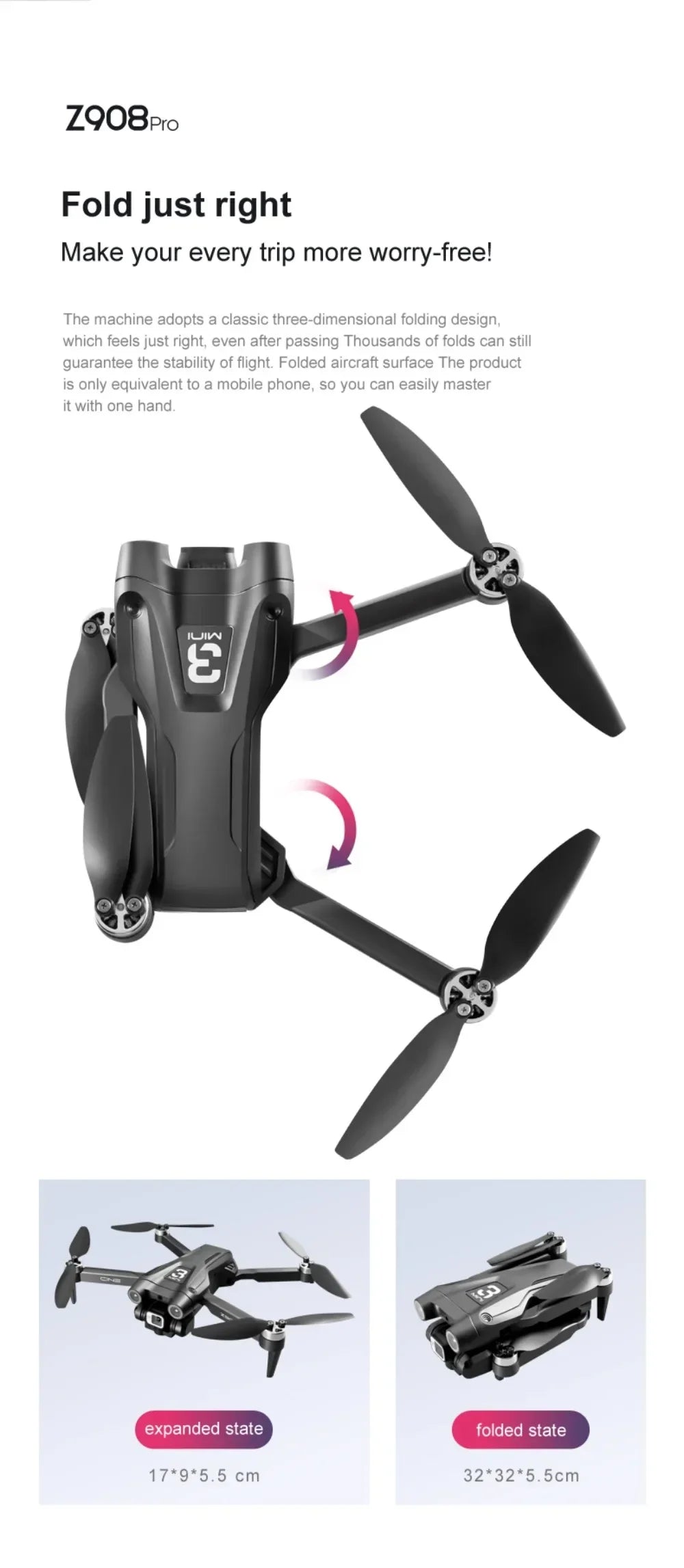 MIJIA Z908 Pro MAX 8K Professional Obstacle Avoidance Drone